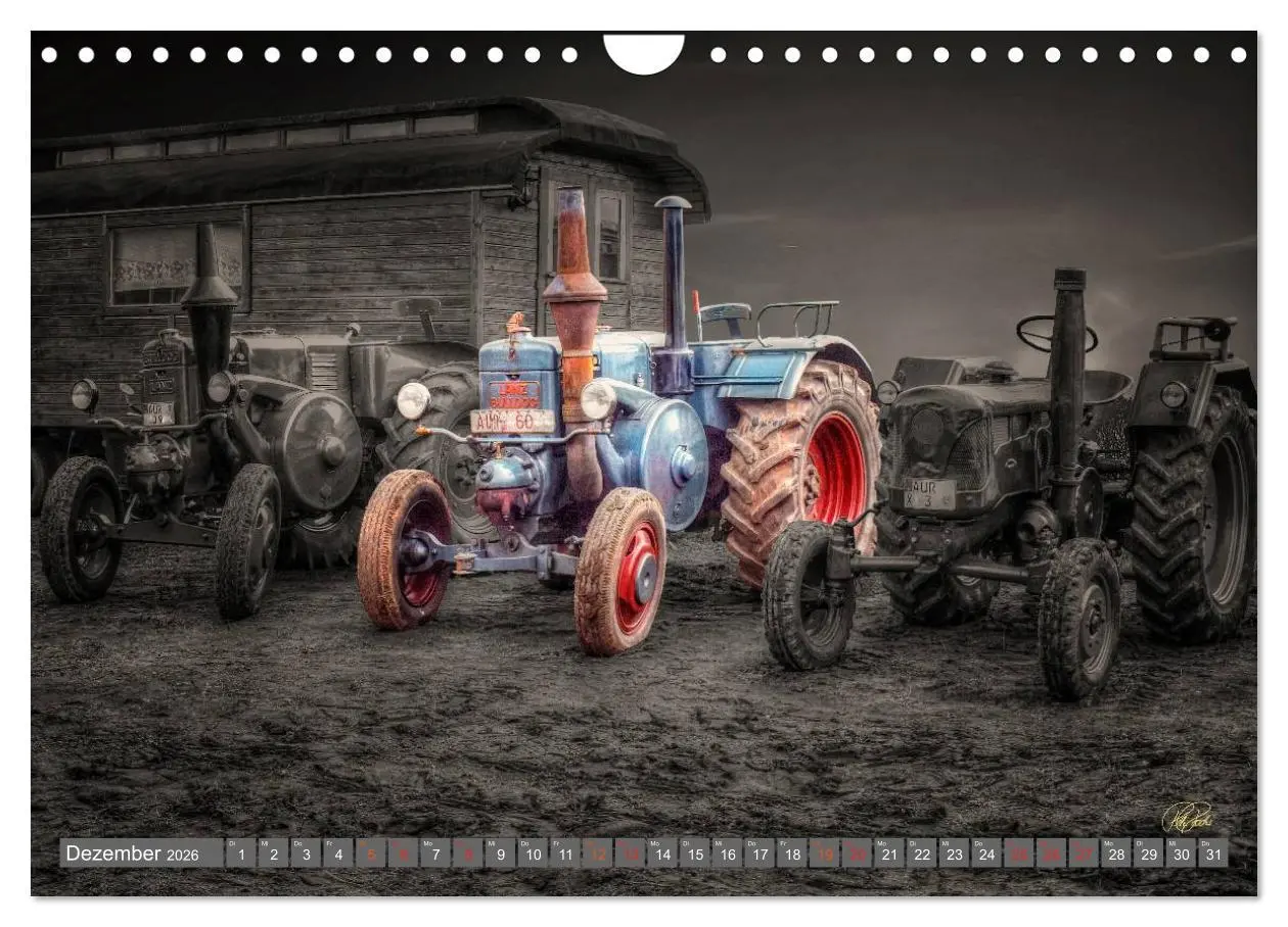 Bild: 9783516051919 | Traktoren - Oldtimer (Wandkalender 2026 DIN A4 quer), CALVENDO...