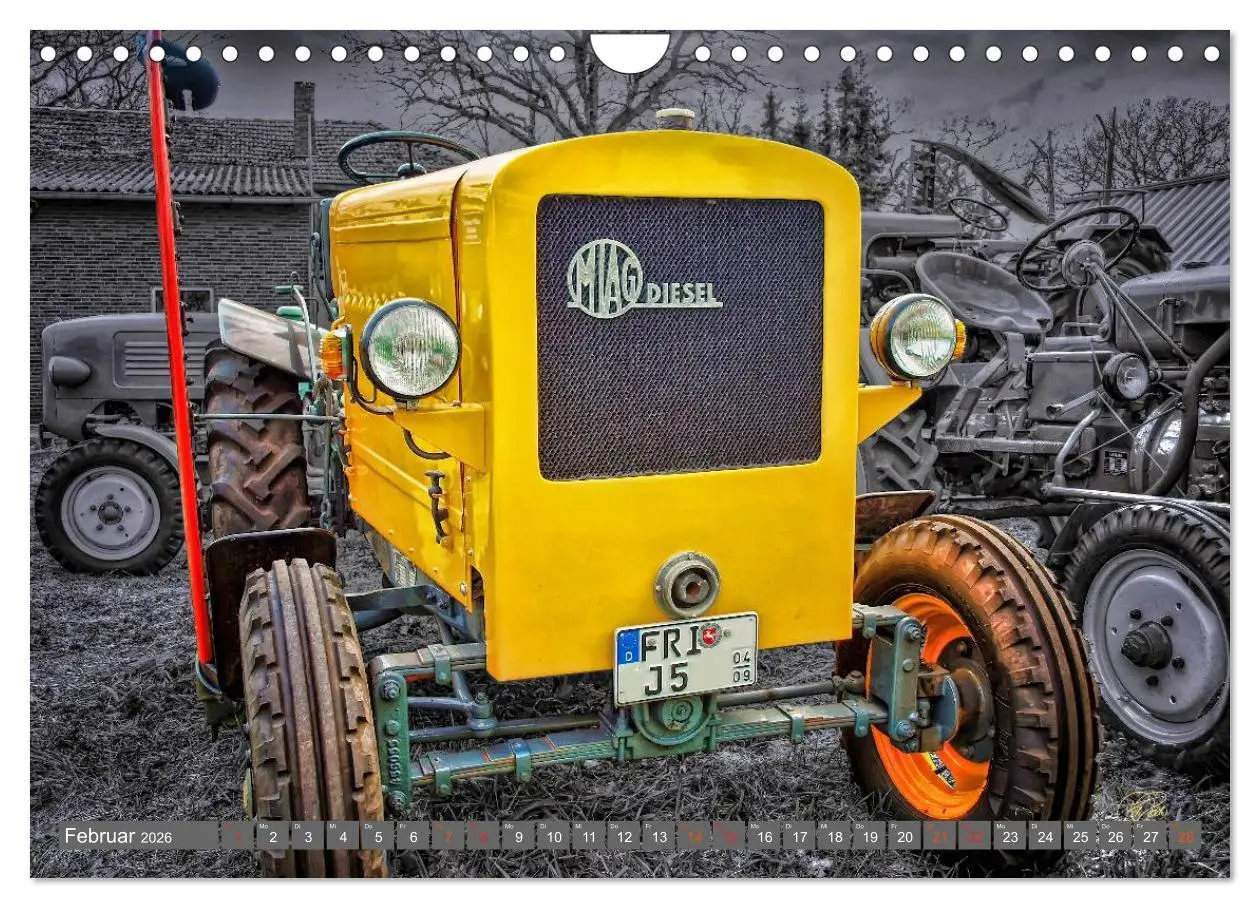 Bild: 9783516051919 | Traktoren - Oldtimer (Wandkalender 2026 DIN A4 quer), CALVENDO...