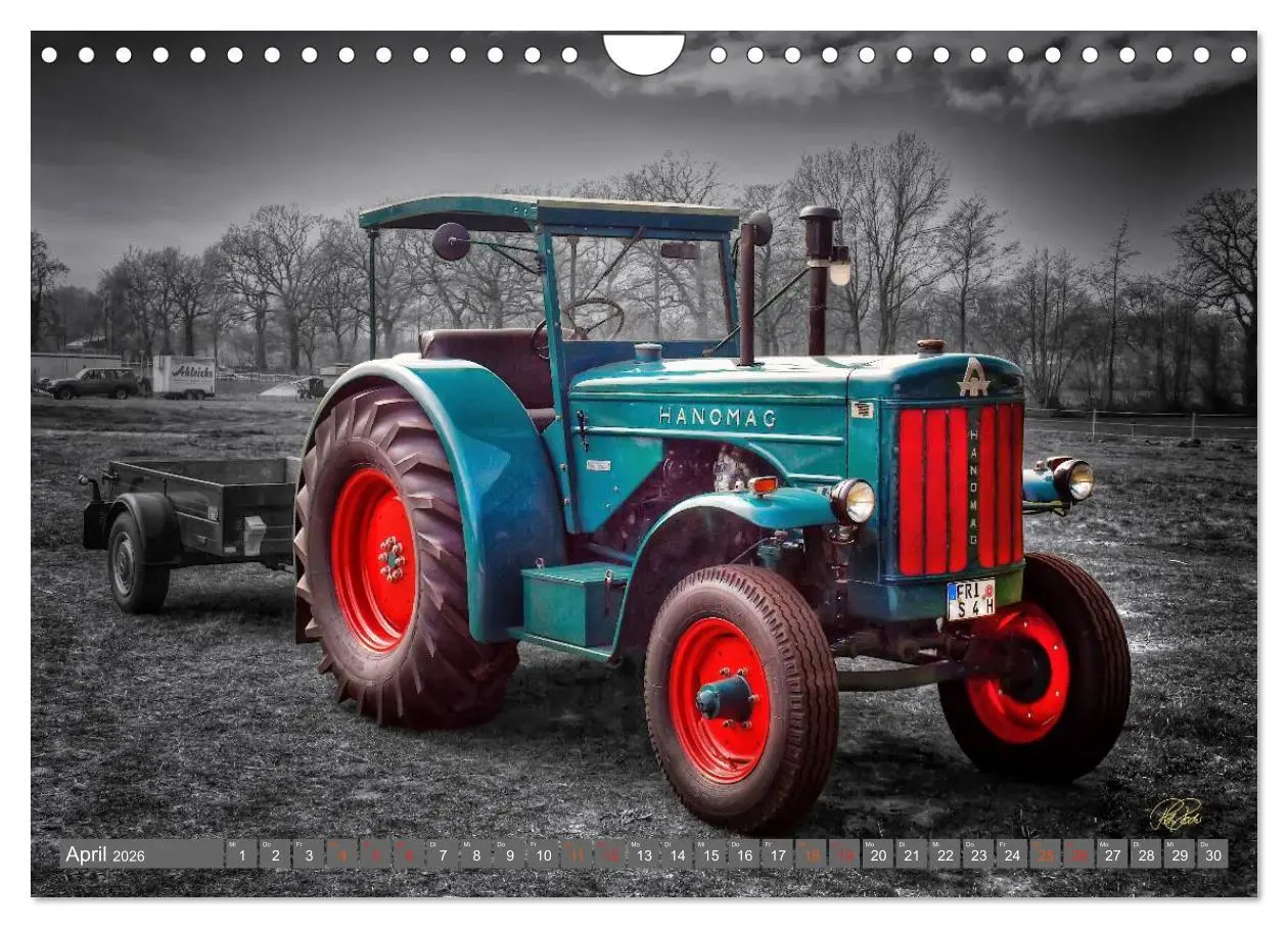 Bild: 9783516051919 | Traktoren - Oldtimer (Wandkalender 2026 DIN A4 quer), CALVENDO...