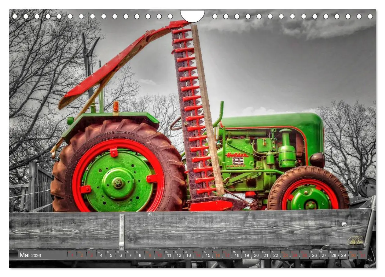 Bild: 9783516051919 | Traktoren - Oldtimer (Wandkalender 2026 DIN A4 quer), CALVENDO...