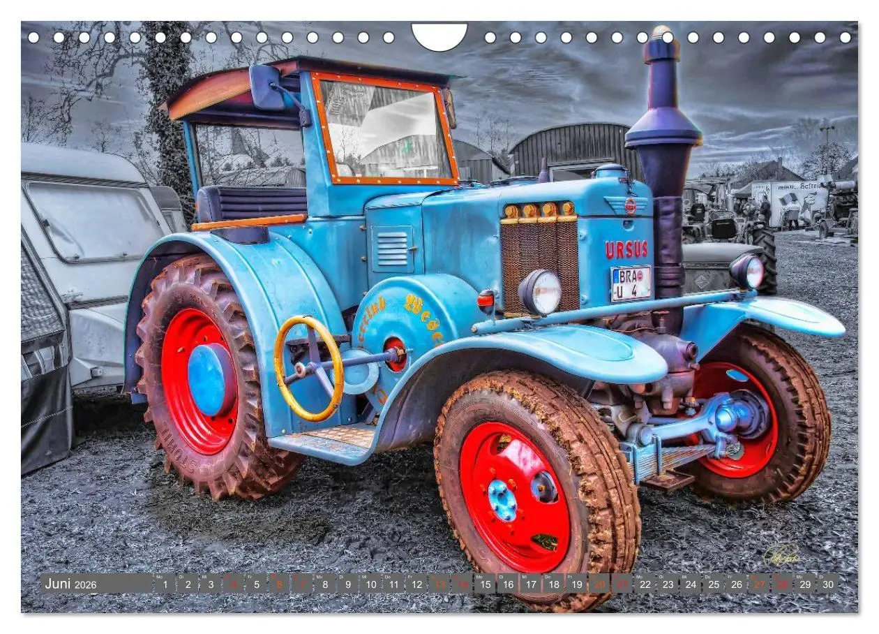 Bild: 9783516051919 | Traktoren - Oldtimer (Wandkalender 2026 DIN A4 quer), CALVENDO...