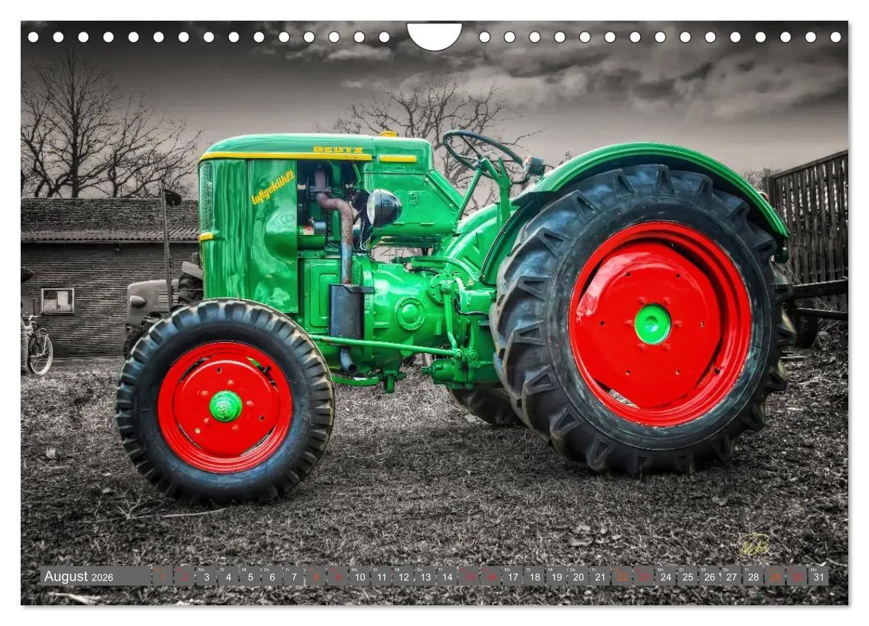 Bild: 9783516051919 | Traktoren - Oldtimer (Wandkalender 2026 DIN A4 quer), CALVENDO...