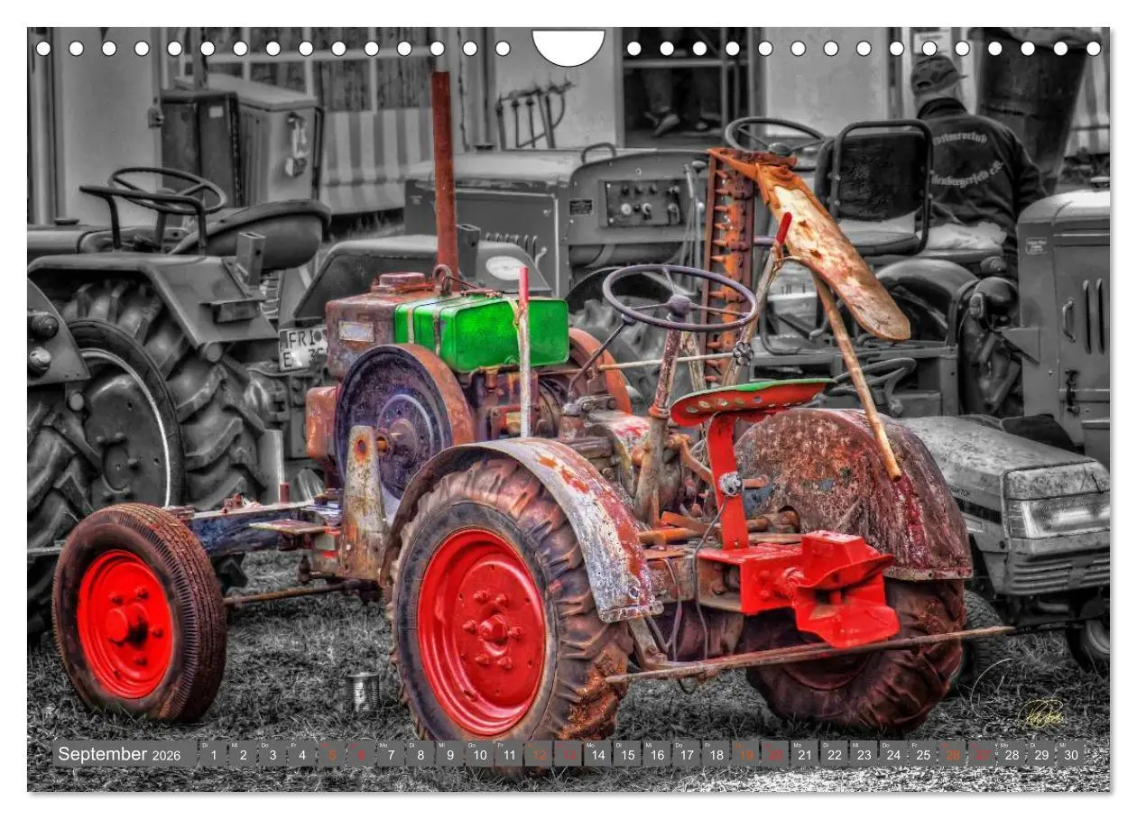 Bild: 9783516051919 | Traktoren - Oldtimer (Wandkalender 2026 DIN A4 quer), CALVENDO...