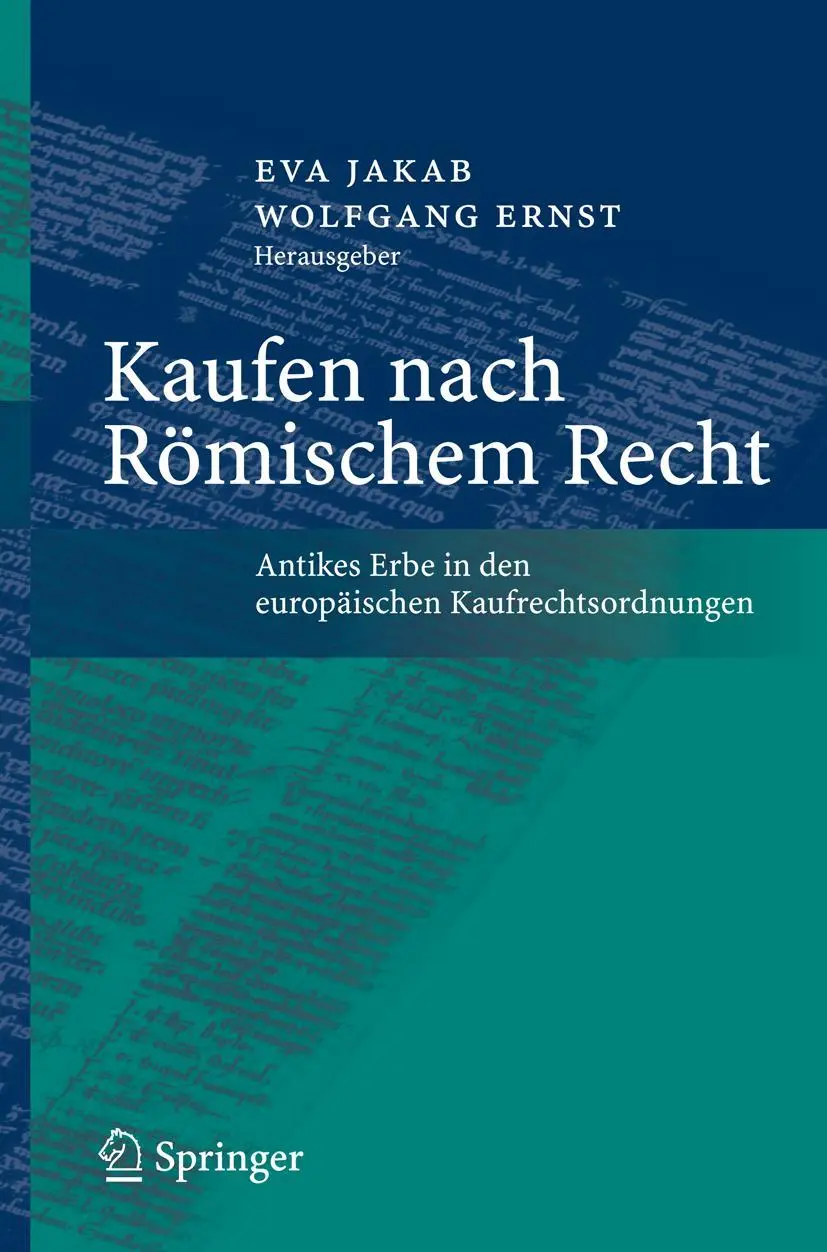Cover: 9783540711919 | Kaufen nach Römischem Recht | Eva Jakab (u. a.) | Taschenbuch | ix