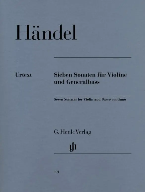 Cover: 9790201801919 | 7 Sonaten für Violine und Generalbass | Georg Friedrich Händel | Buch