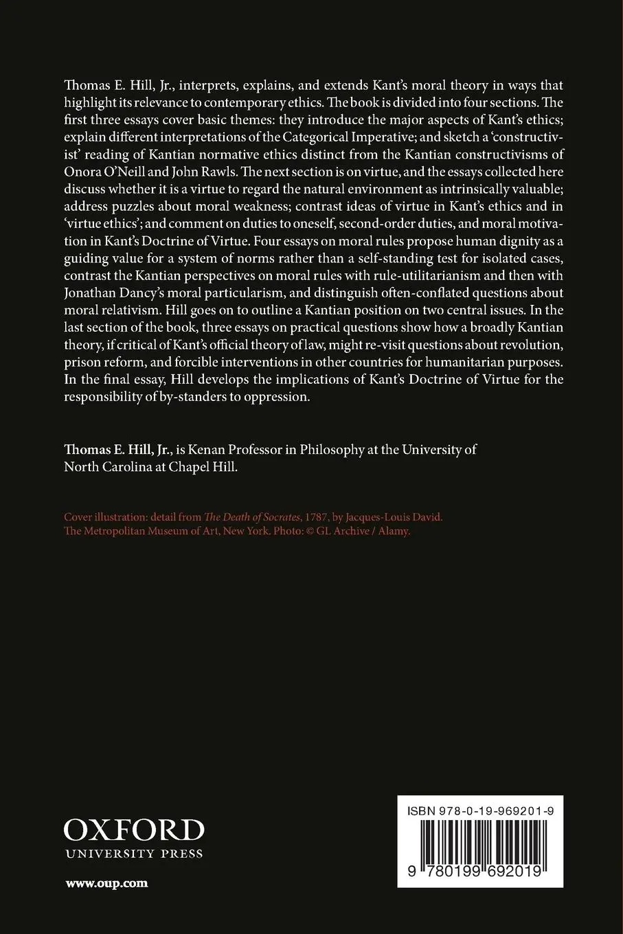 Rückseite: 9780199692019 | Virtue, Rules, and Justice | Kantian Aspirations | Thomas E. Jr. Hill