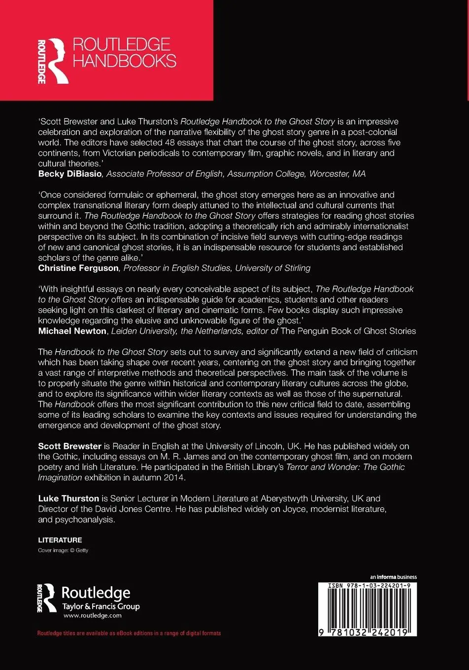 Rückseite: 9781032242019 | The Routledge Handbook to the Ghost Story | Scott Brewster (u. a.)