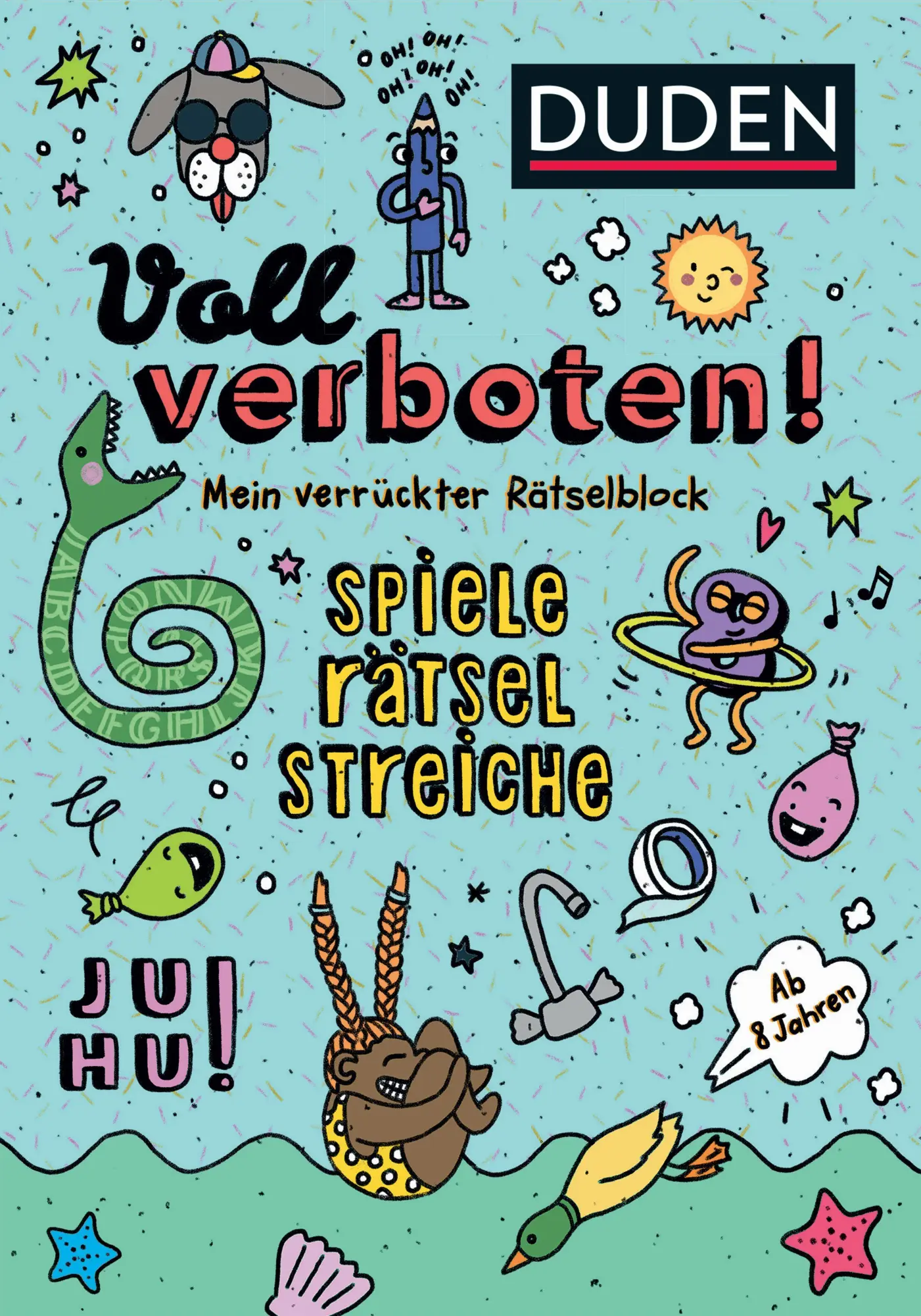 Cover: 9783411762019 | Voll verboten! Mein verrückter Rätselblock 1 - Ab 8 Jahren | Buch Cover: 9783411762019 | Voll verboten! Mein verrückter Rätselblock 1 - Ab 8 Jahren | Buch