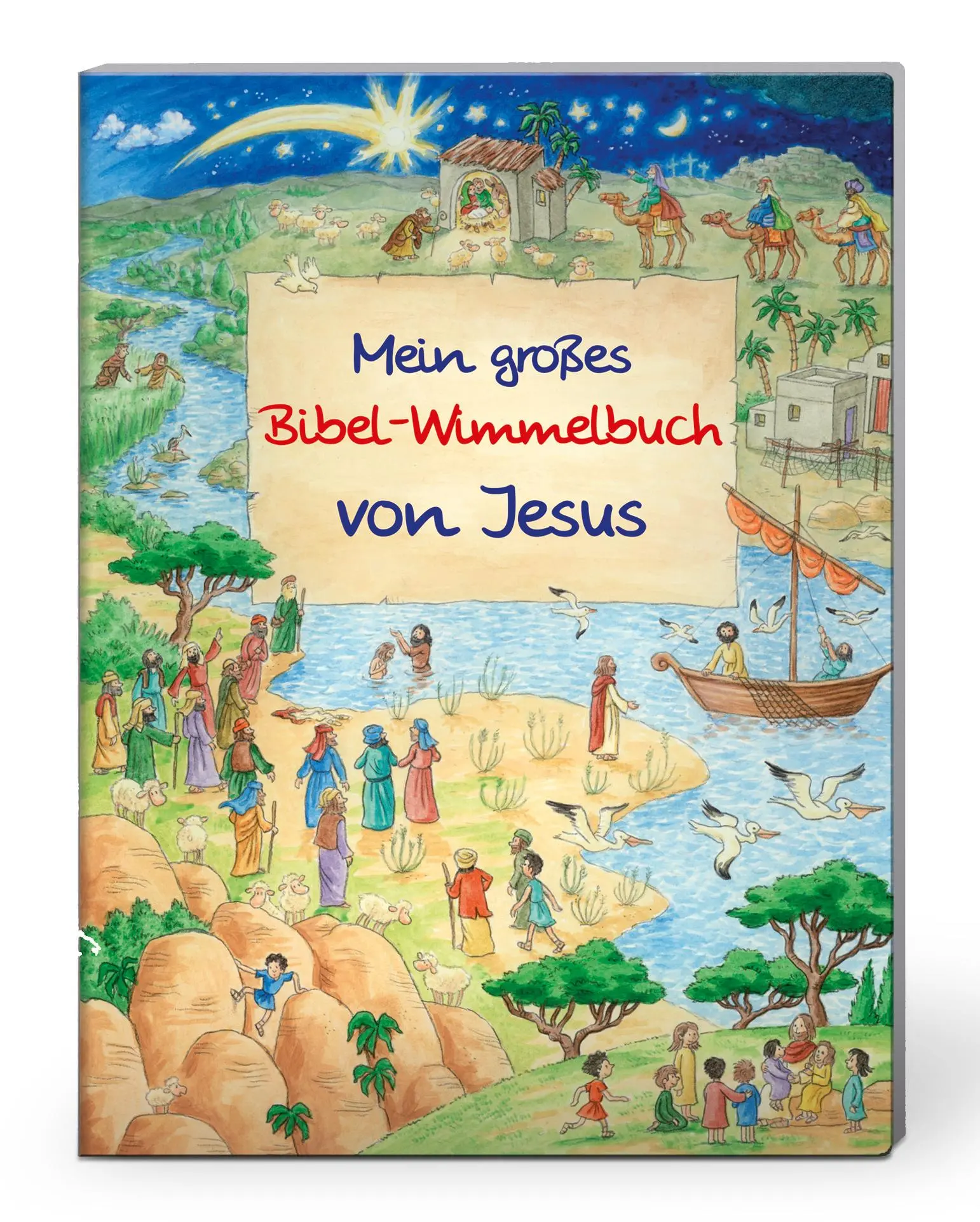 Cover: 9783438042019 | Mein großes Bibel-Wimmelbuch von Jesus | Reinhard Abeln | Buch | Pappe