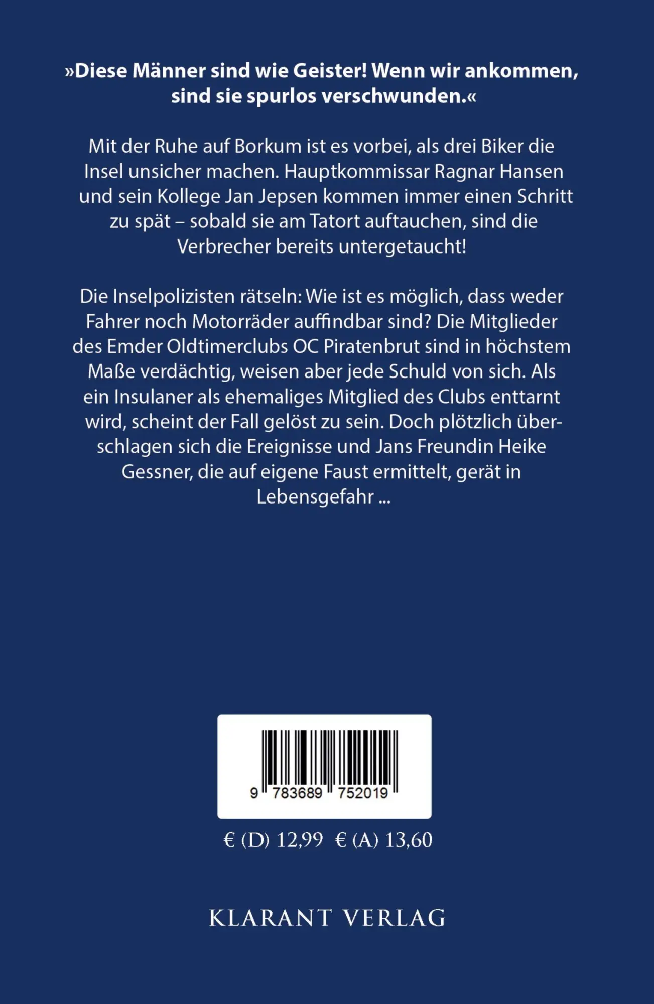 Rückseite: 9783689752019 | Borkumer Piratenbrut. Ostfrieslandkrimi | Dörte Jensen | Taschenbuch