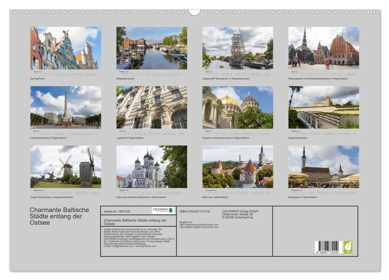 Bild: 9783457772119 | Charmante Baltische Städte entlang der Ostsee (Wandkalender 2026...