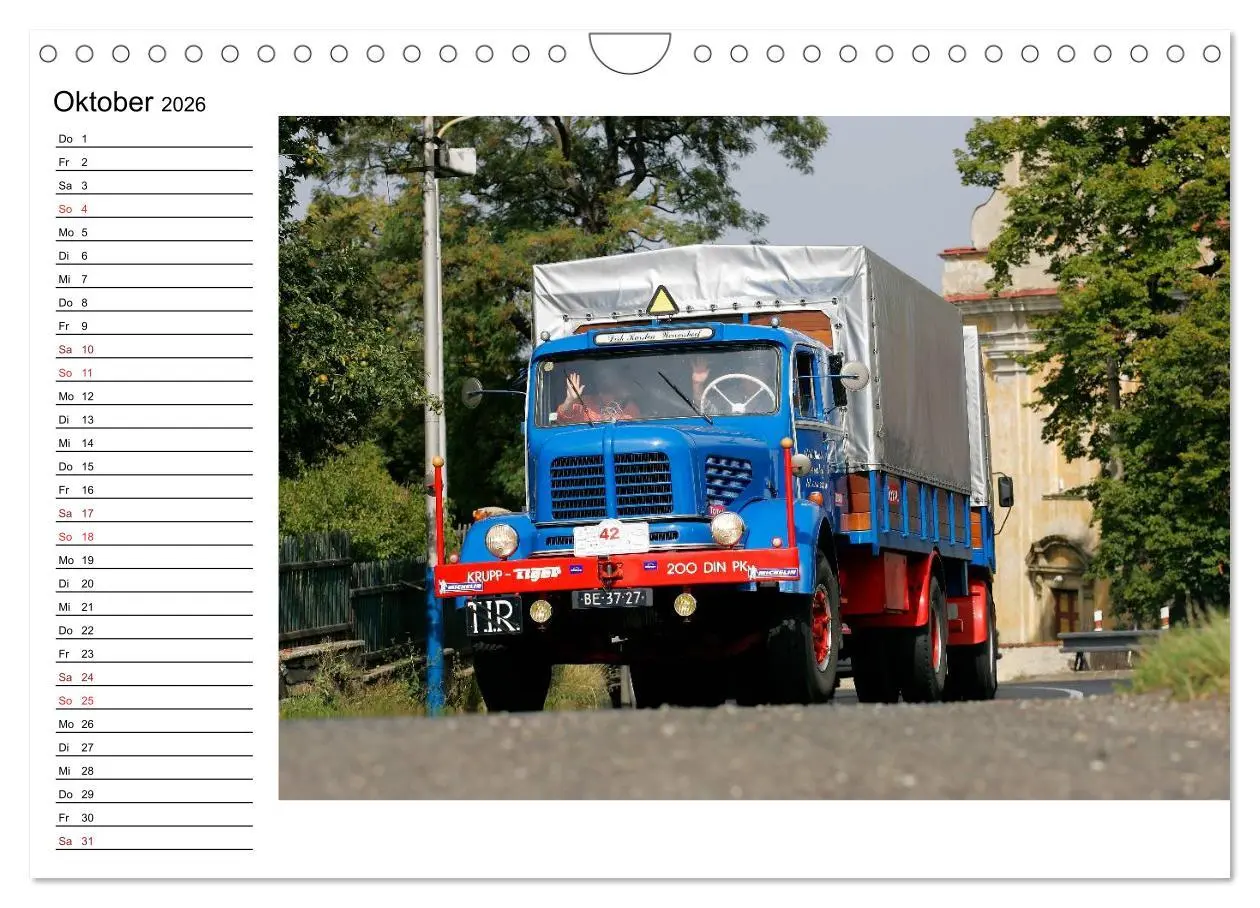 Bild: 9783516002119 | Klassische Lastkraftwagen (Wandkalender 2026 DIN A4 quer), CALVENDO...