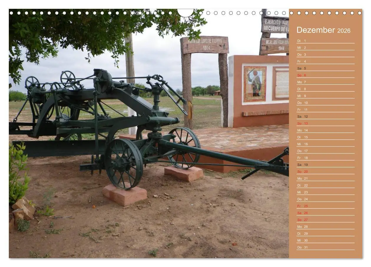 Bild: 9783516172119 | Bilder aus dem Chaco in Paraguay (Wandkalender 2026 DIN A3 quer),...