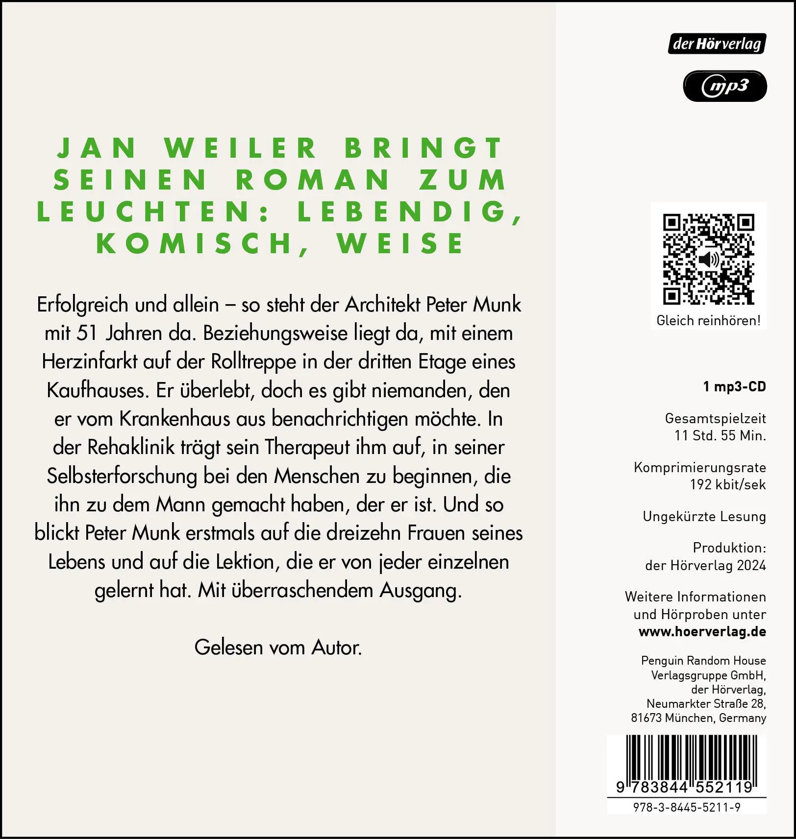 Bild: 9783844552119 | Munk | "Ein großes Leseglück!" Süddeutsche Zeitung | Jan Weiler | MP3