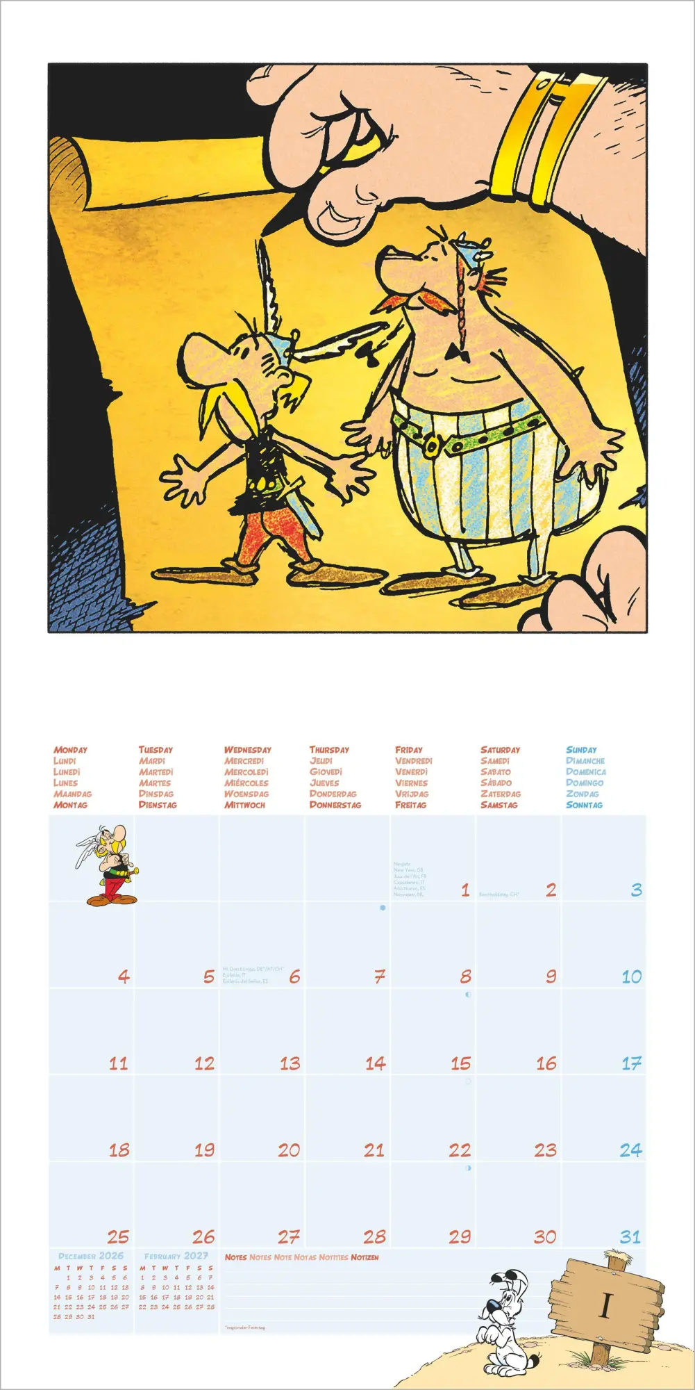 Bild: 4069095012219 | Asterix &amp; Obelix 2027 | Neumann Verlage GmbH &amp; Co KG | Kalender | 2027