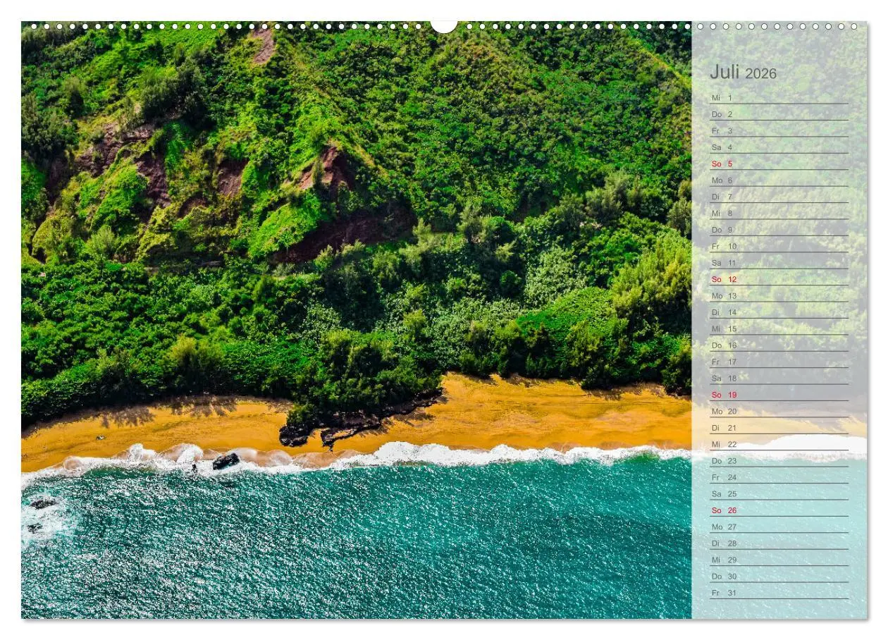 Bild: 9783457452219 | Malerisches Hawaii (hochwertiger Premium Wandkalender 2026 DIN A2...