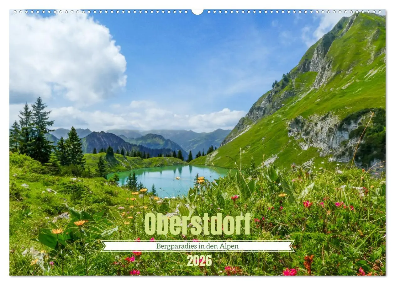 Cover: 9783457522219 | Oberstdorf - Bergparadies in den Alpen (Wandkalender 2026 DIN A2...