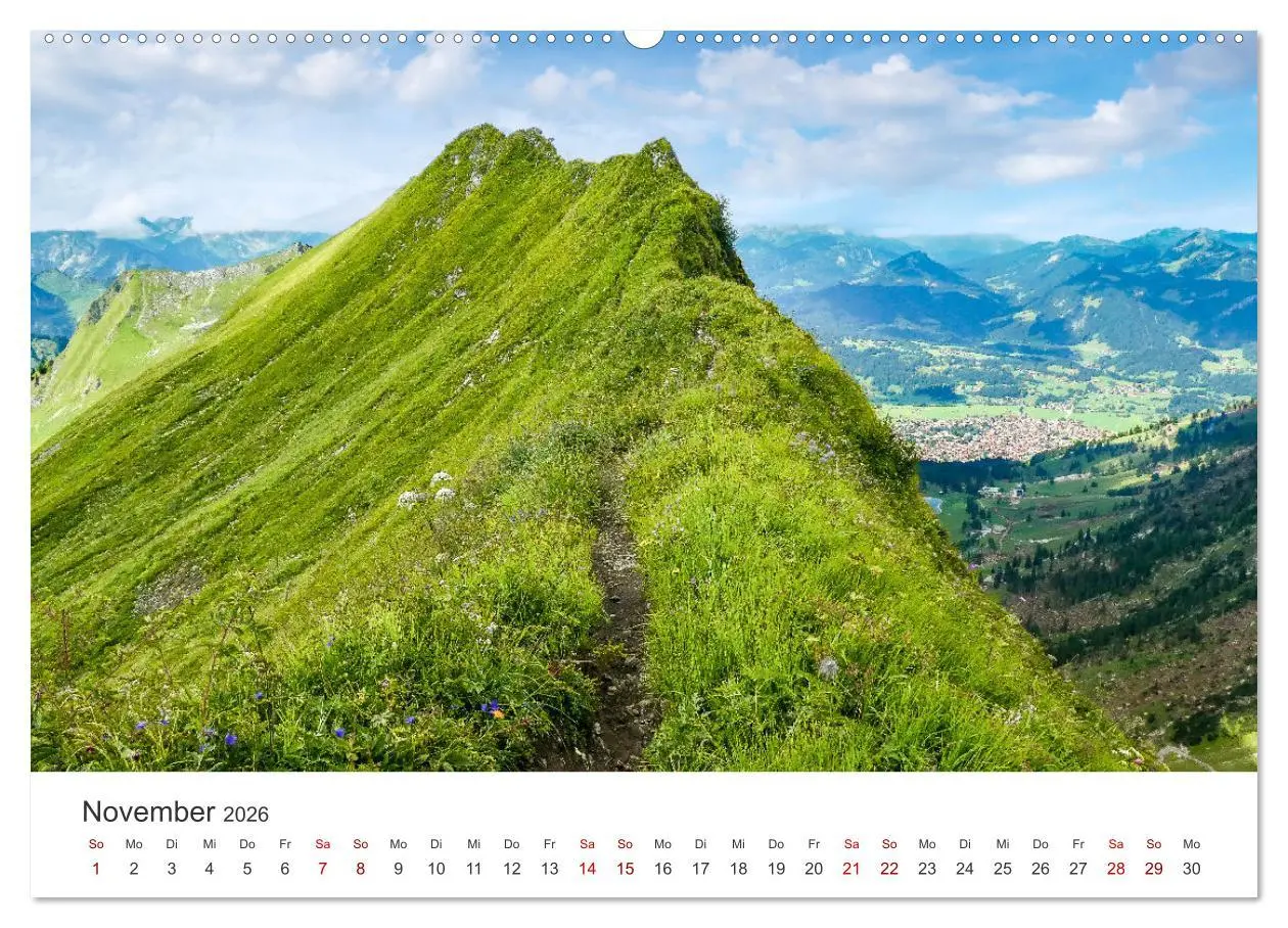 Bild: 9783457522219 | Oberstdorf - Bergparadies in den Alpen (Wandkalender 2026 DIN A2...