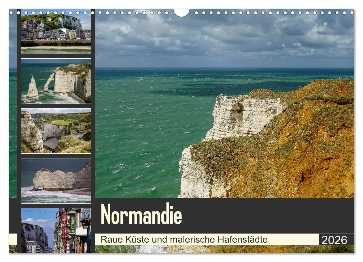 Cover: 9783457832219 | Normandie - Raue Küste und malerische Hafenstädte (Wandkalender...