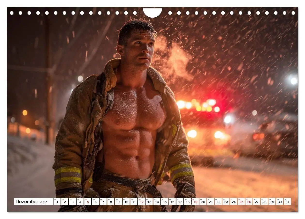 Bild: 9783516922219 | Feuerwehrmänner - Sexy Körper und heiße Flammen (Wandkalender 2027...