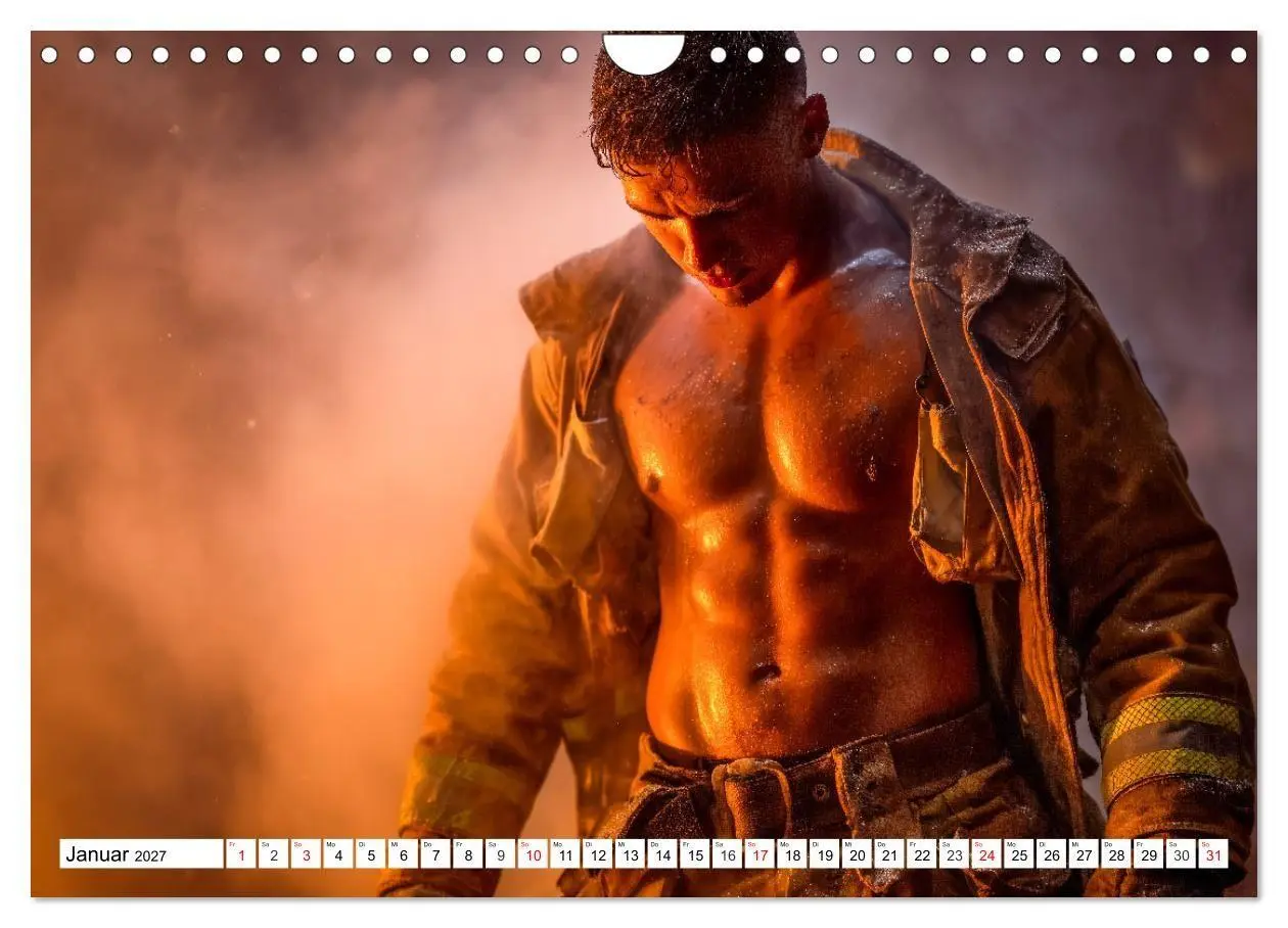Bild: 9783516922219 | Feuerwehrmänner - Sexy Körper und heiße Flammen (Wandkalender 2027...