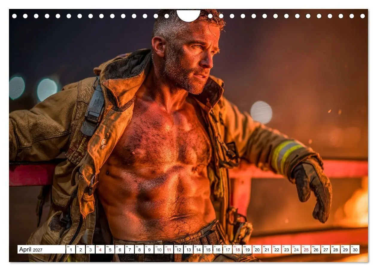 Bild: 9783516922219 | Feuerwehrmänner - Sexy Körper und heiße Flammen (Wandkalender 2027...