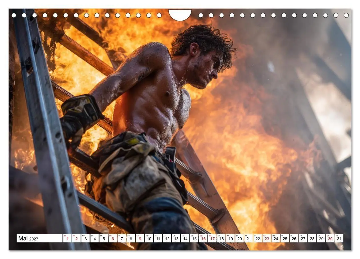 Bild: 9783516922219 | Feuerwehrmänner - Sexy Körper und heiße Flammen (Wandkalender 2027...