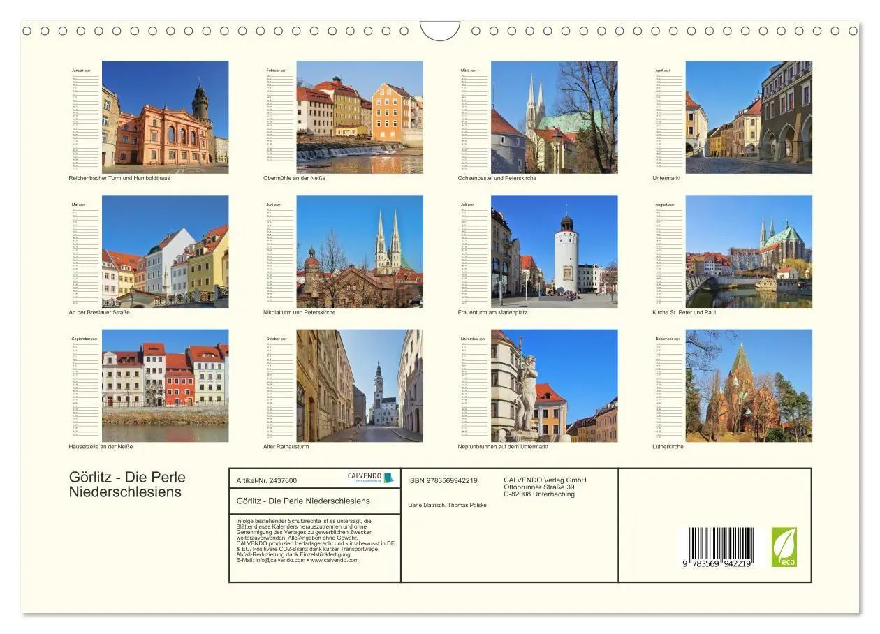 Bild: 9783569942219 | Görlitz - Die Perle Niederschlesiens (Wandkalender 2027 DIN A3...