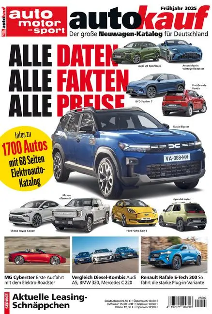 Cover: 9783613322219 | autokauf 02/2025 Frühjahr | Der große Neuwagen-Katalog für Deutschland