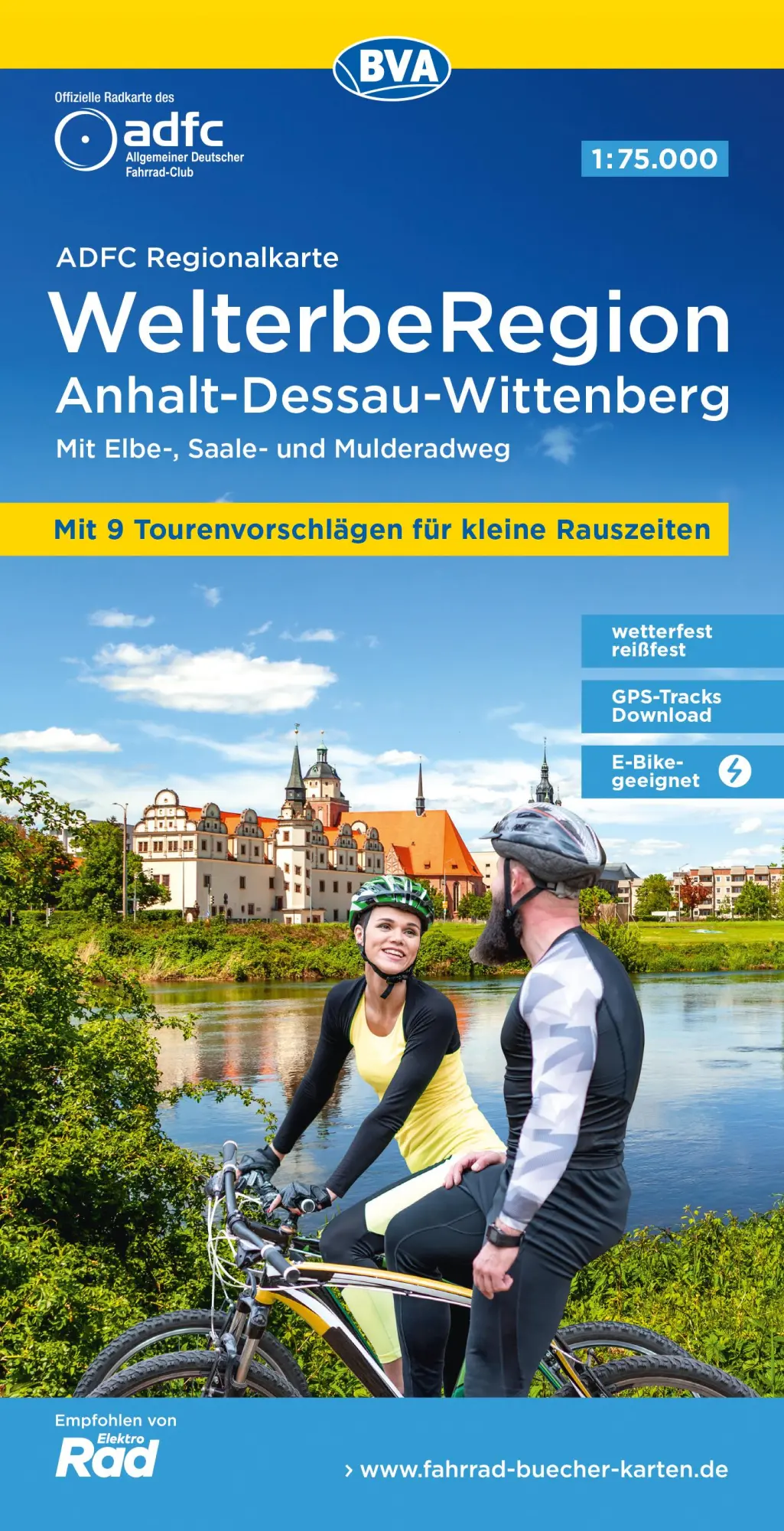 Cover: 9783969902219 | ADFC-Regionalkarte WelterbeRegion Anhalt - Dessau- Wittenberg,...