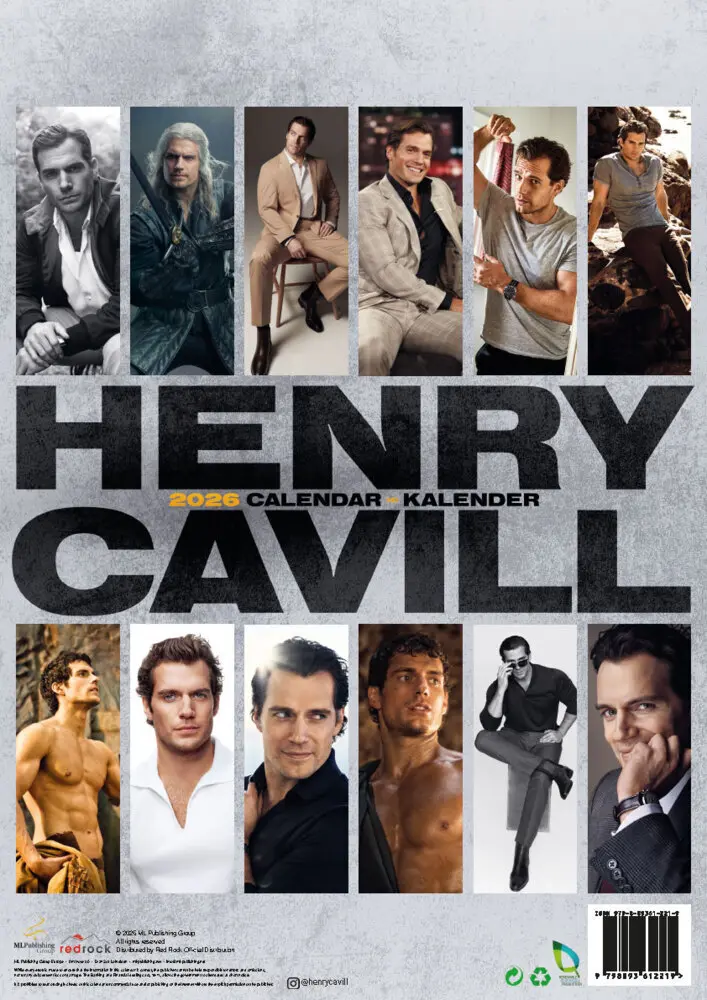Bild: 9798893612219 | Henry Cavill Kalender 2026 | Der Star aus The Witcher | Kalender