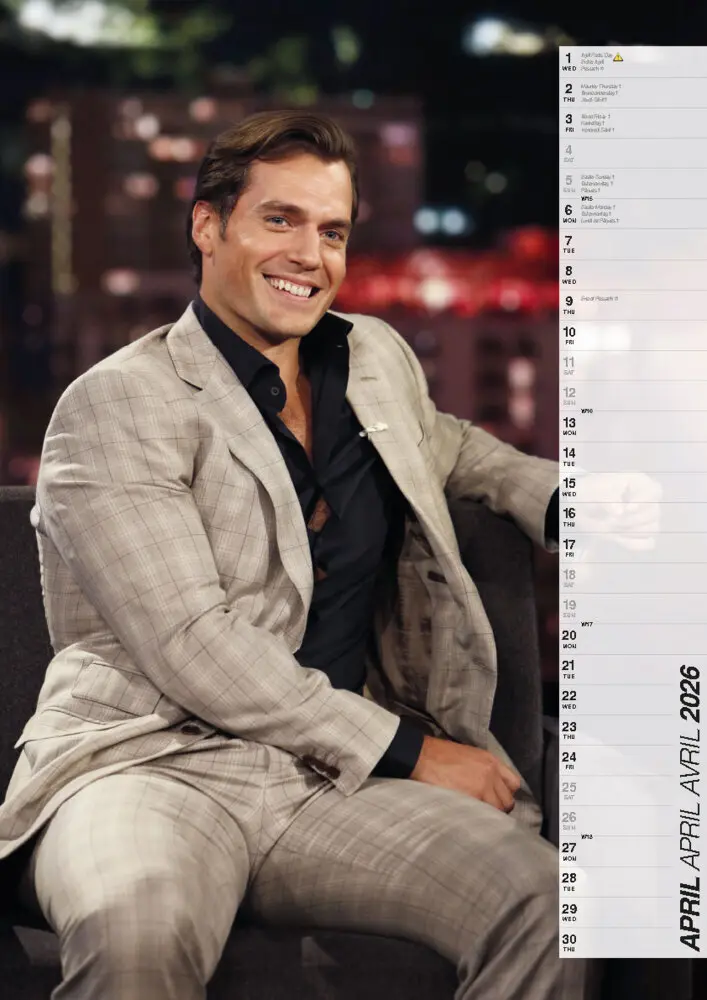 Bild: 9798893612219 | Henry Cavill Kalender 2026 | Der Star aus The Witcher | Kalender