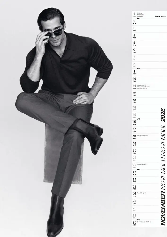 Bild: 9798893612219 | Henry Cavill Kalender 2026 | Der Star aus The Witcher | Kalender