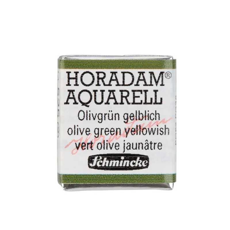 Cover: 4012380012319 | Schmincke Horadam Aquarell 1/2 Näpfchen, Olivgrün gelblich | 14525044