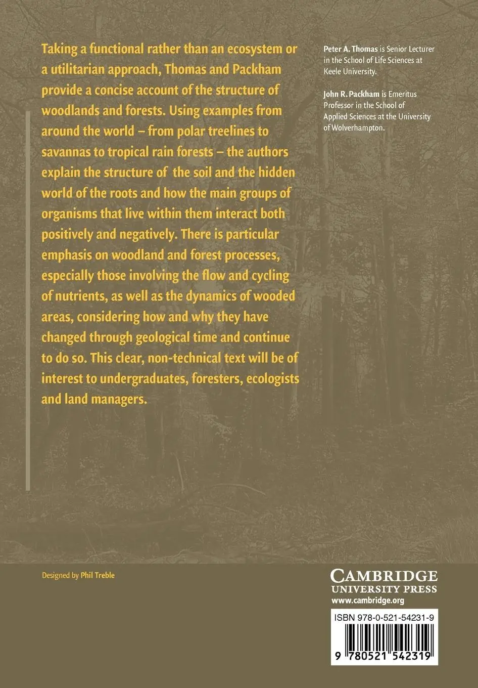 Rückseite: 9780521542319 | Ecology of Woodlands and Forests | Description, Dynamics and Diversity