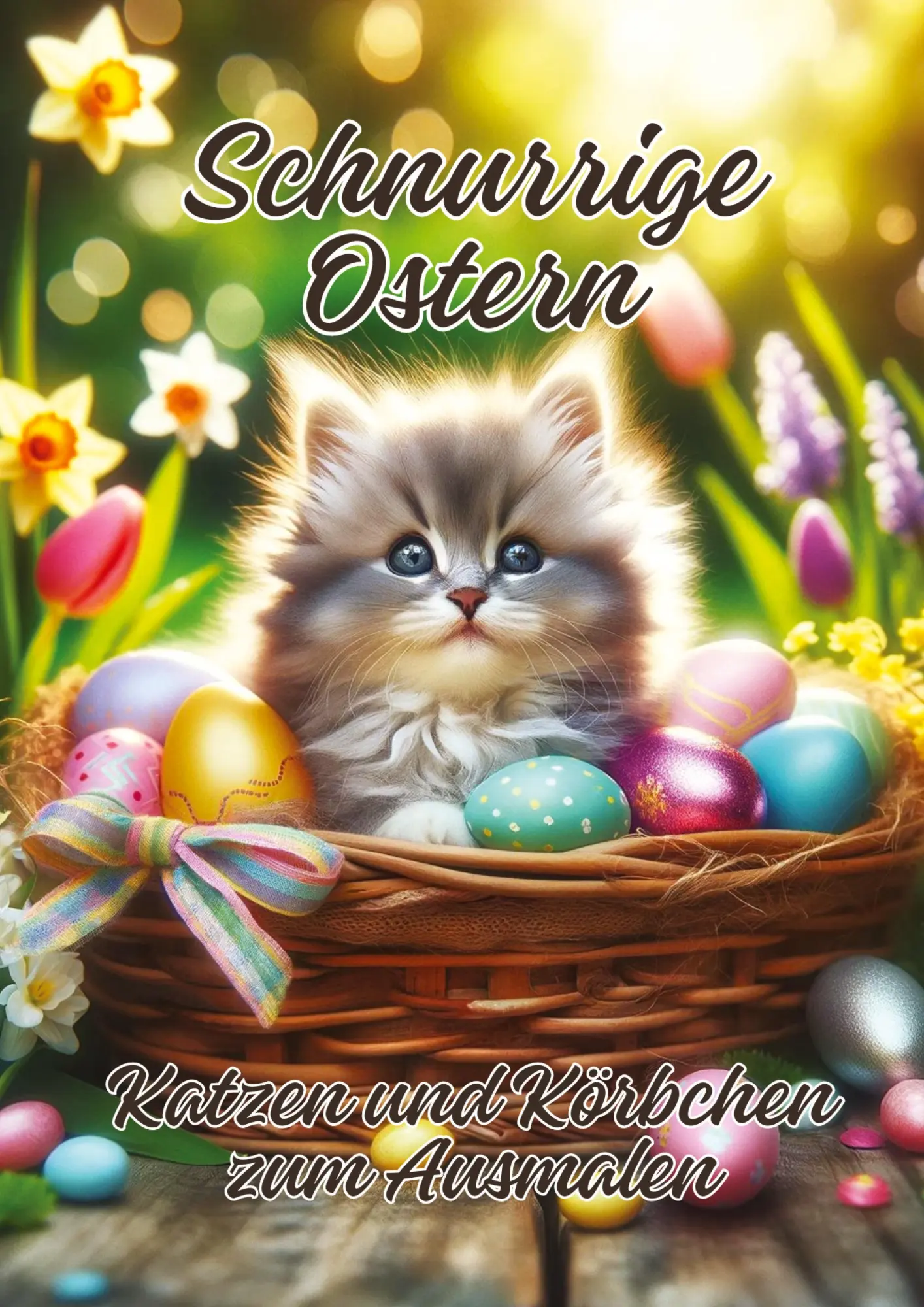 Cover: 9783384182319 | Schnurrige Ostern | Katzen und Körbchen zum Ausmalen | Ela Artjoy
