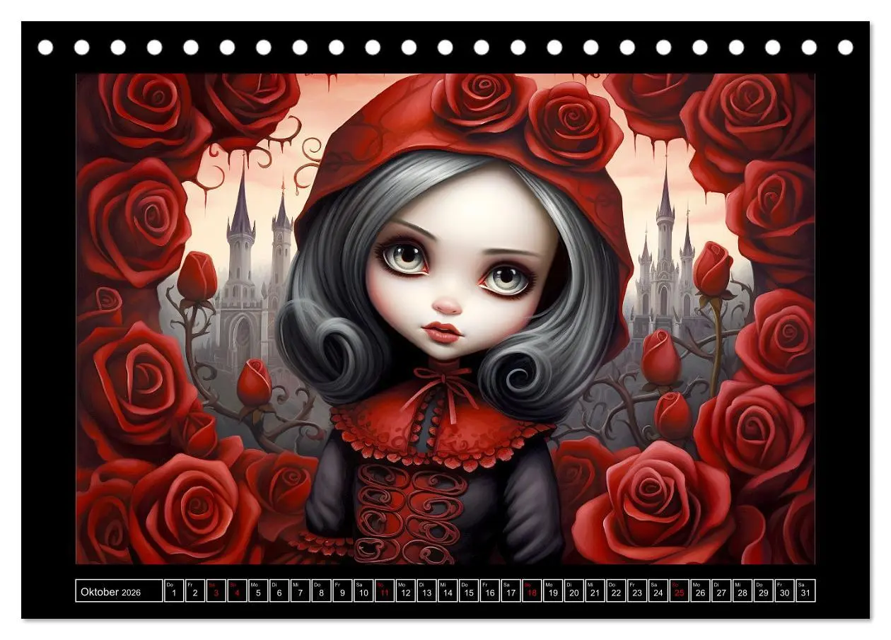 Bild: 9783457512319 | Little Gothic Queens. Surrealistische Illustrationen (Tischkalender...