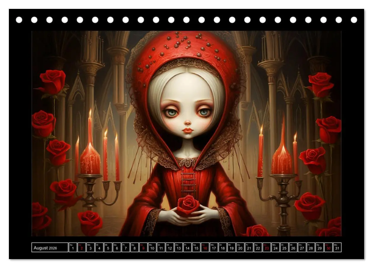 Bild: 9783457512319 | Little Gothic Queens. Surrealistische Illustrationen (Tischkalender...