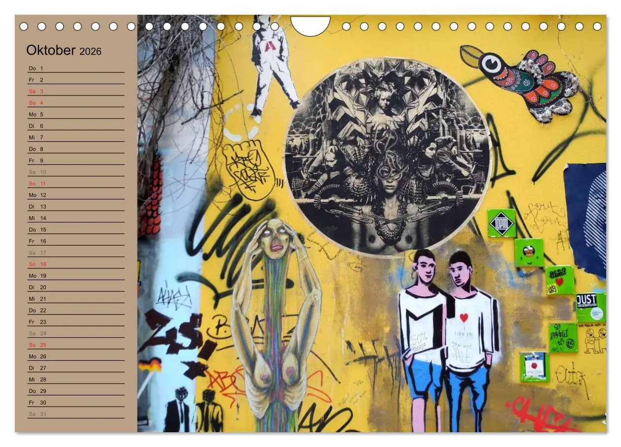 Bild: 9783516152319 | Street-Art Berlin (Wandkalender 2026 DIN A4 quer), CALVENDO...