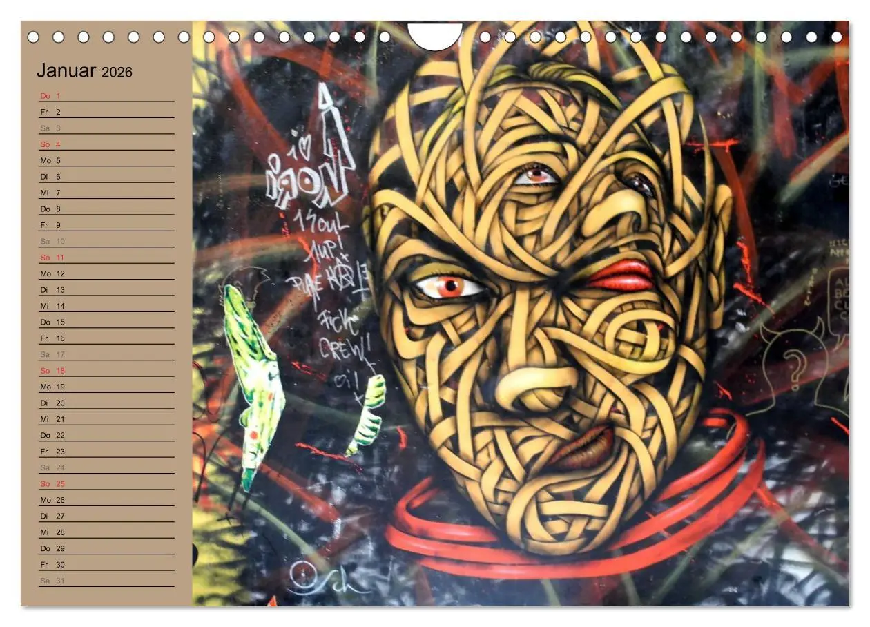 Bild: 9783516152319 | Street-Art Berlin (Wandkalender 2026 DIN A4 quer), CALVENDO...