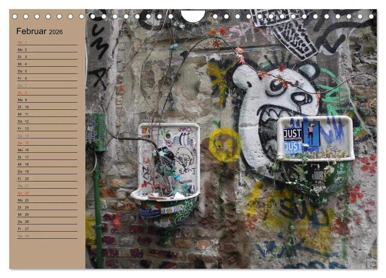 Bild: 9783516152319 | Street-Art Berlin (Wandkalender 2026 DIN A4 quer), CALVENDO...