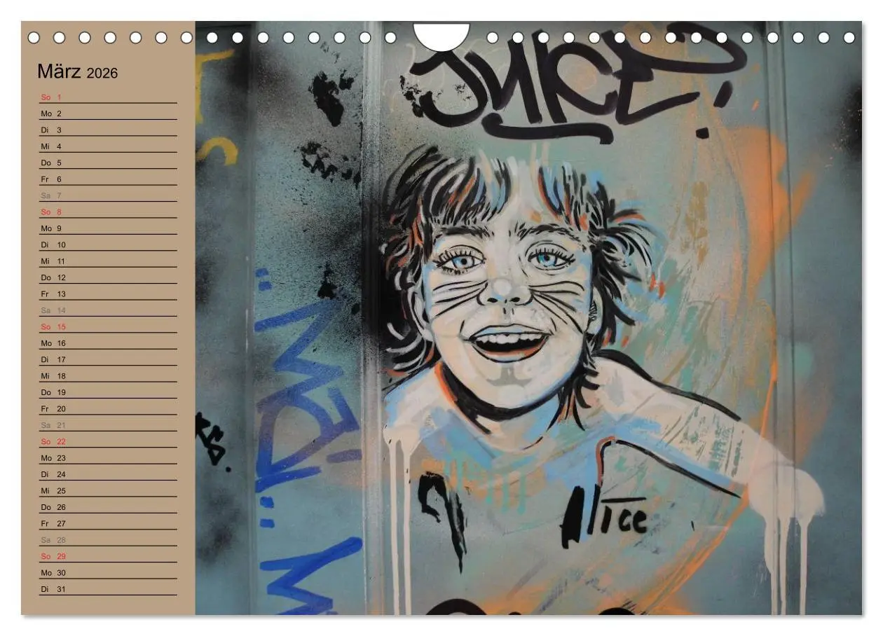 Bild: 9783516152319 | Street-Art Berlin (Wandkalender 2026 DIN A4 quer), CALVENDO...