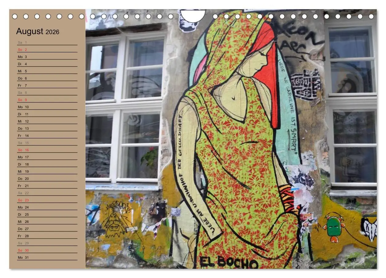 Bild: 9783516152319 | Street-Art Berlin (Wandkalender 2026 DIN A4 quer), CALVENDO...