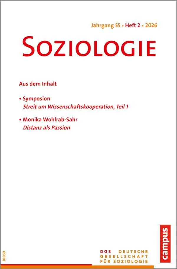 Soziologie 1/2026 - Neuware