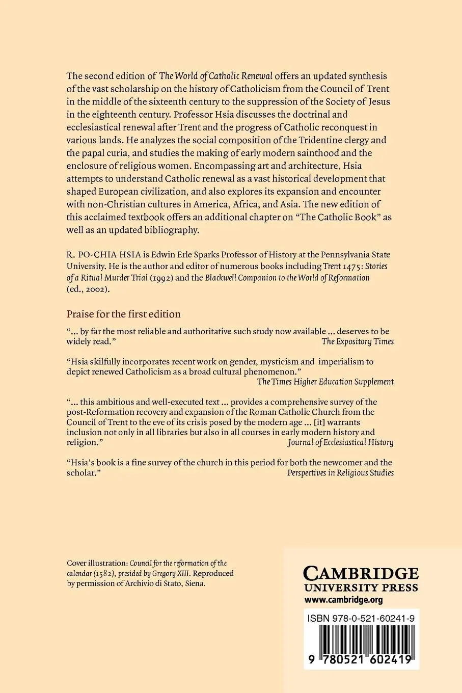 Rückseite: 9780521602419 | The World of Catholic Renewal, 1540-1770 | R. Po-Chia Hsia | Buch