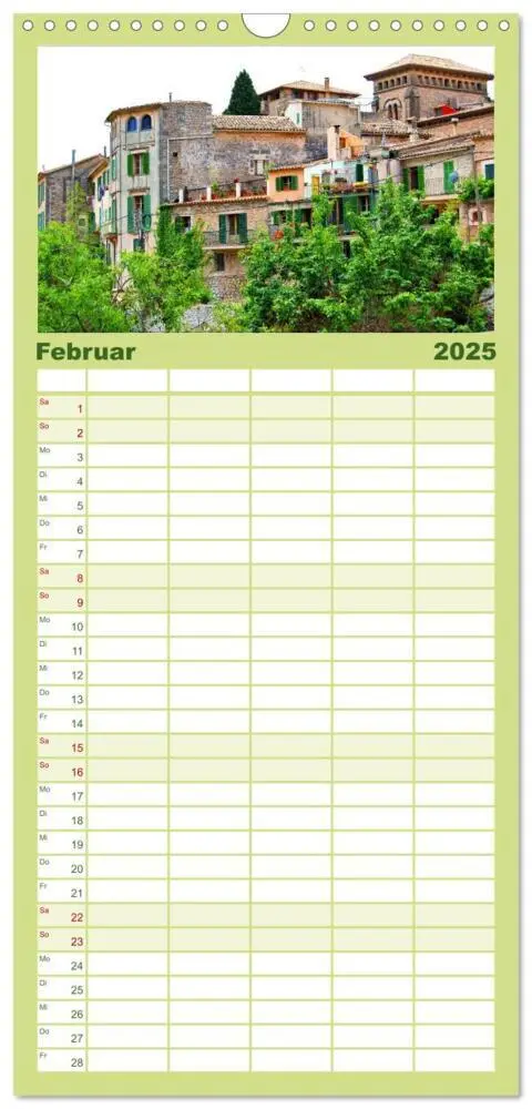 Bild: 9783457122419 | Familienplaner 2025 - MALLORCA zum VERLIEBEN mit 5 Spalten...