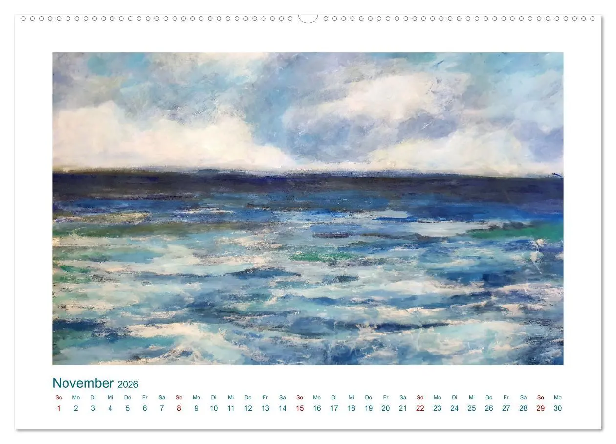 Bild: 9783457502419 | Wellenbrausen - Gemalte Wellen von Michaela Spreider (Wandkalender...