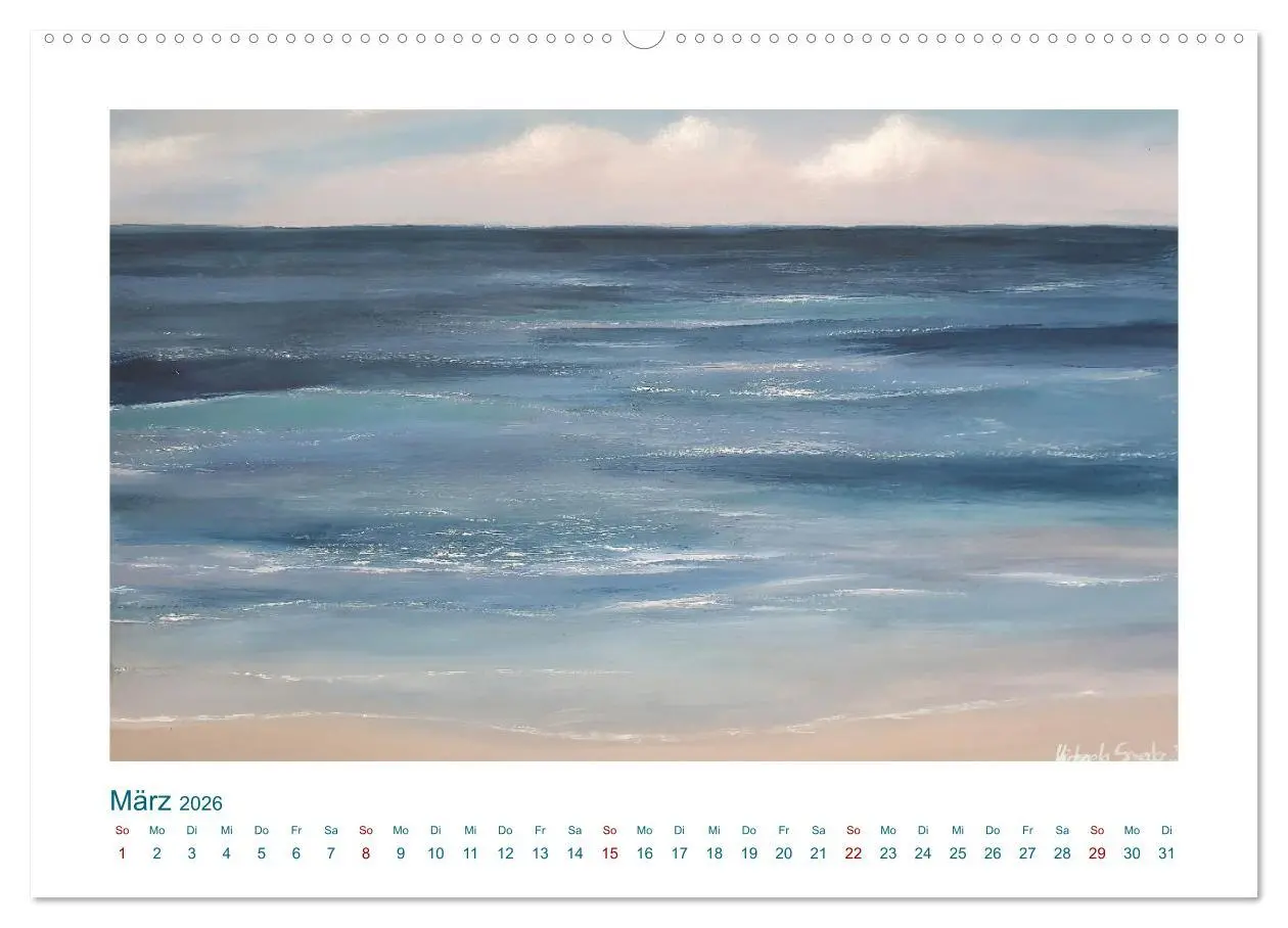 Bild: 9783457502419 | Wellenbrausen - Gemalte Wellen von Michaela Spreider (Wandkalender...