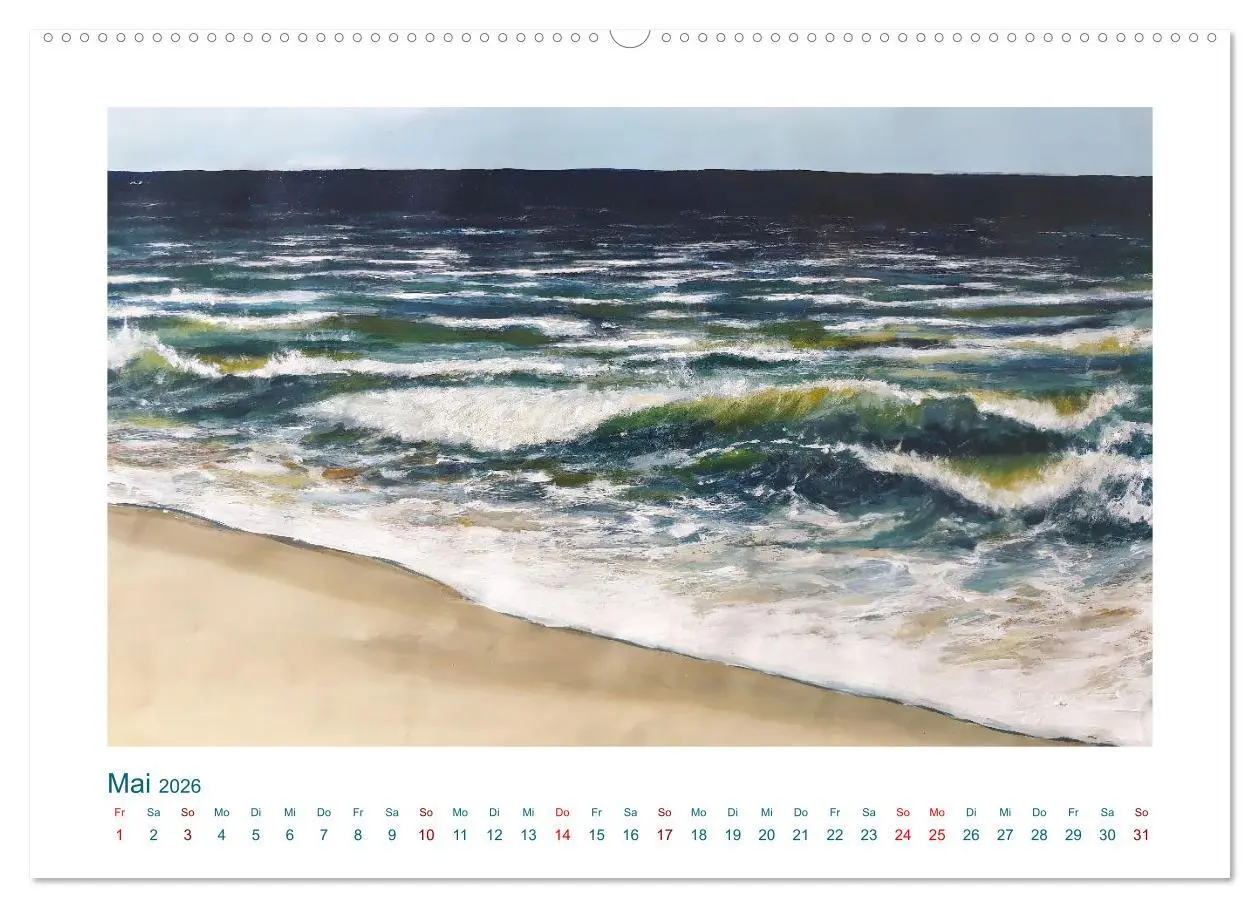 Bild: 9783457502419 | Wellenbrausen - Gemalte Wellen von Michaela Spreider (Wandkalender...