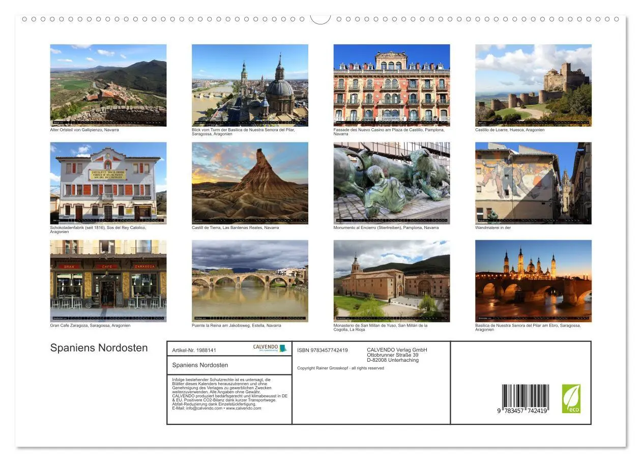 Bild: 9783457742419 | Spaniens Nordosten (hochwertiger Premium Wandkalender 2026 DIN A2...